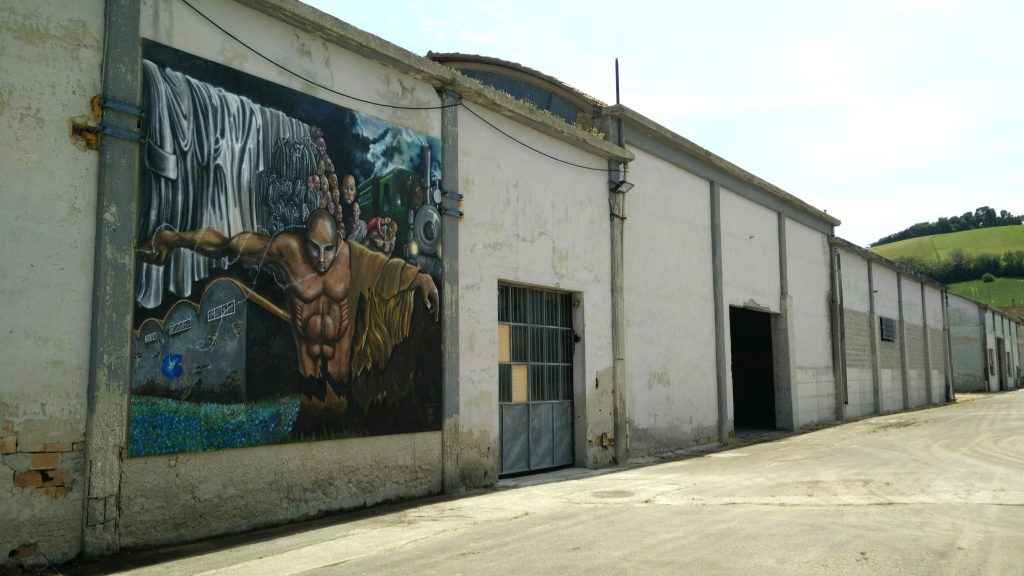 murale capannone ex conceria